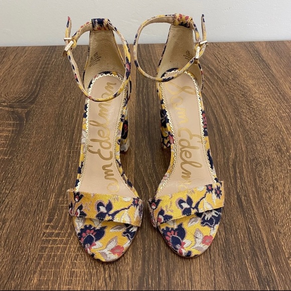 NIB SAM EDELMAN YARO OPEN-TOE BLOCK HEEL SANDALS - Picture 3 of 5